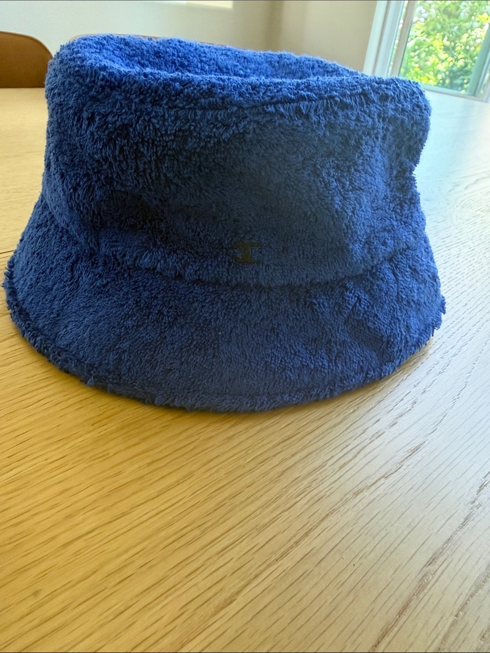 100% AUTHENTIC CHANEL TERRY BUCKET HAT